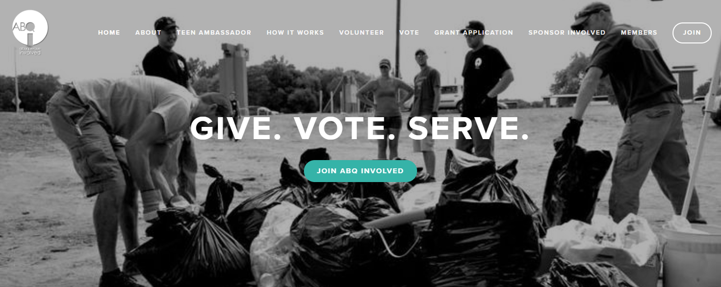 ABQ Involved: Give. Vote. Serve.