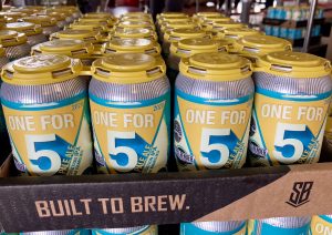 One for 5 IPA beer in a case