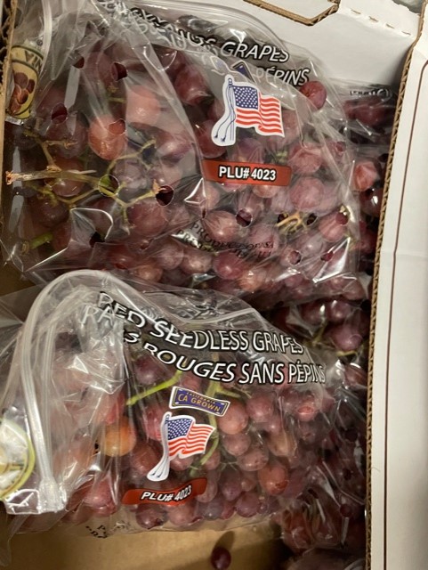 Grapes were one of the fresh fruits we had at a the Storehouse during Fresh Fruits & Vegetables Month 