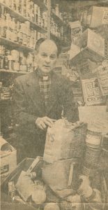 Founder of the Storehouse Titus Scholl, old newspaper clipping