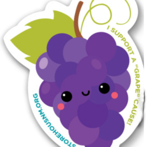 4" Grapes Sticker